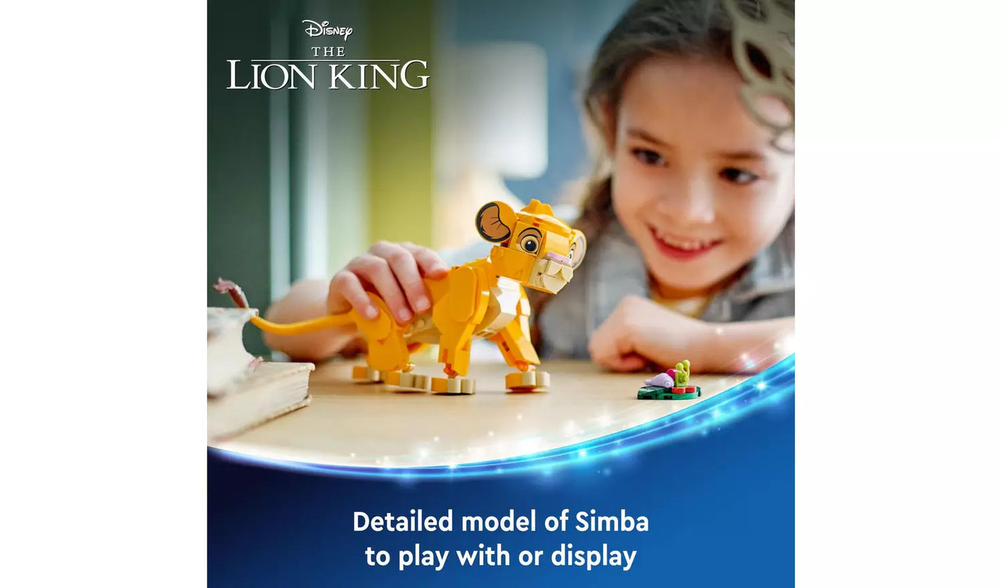 LEGO Disney Simba the Lion King Cub Building Toy | Ages 6+ | Model 43243 LEGO