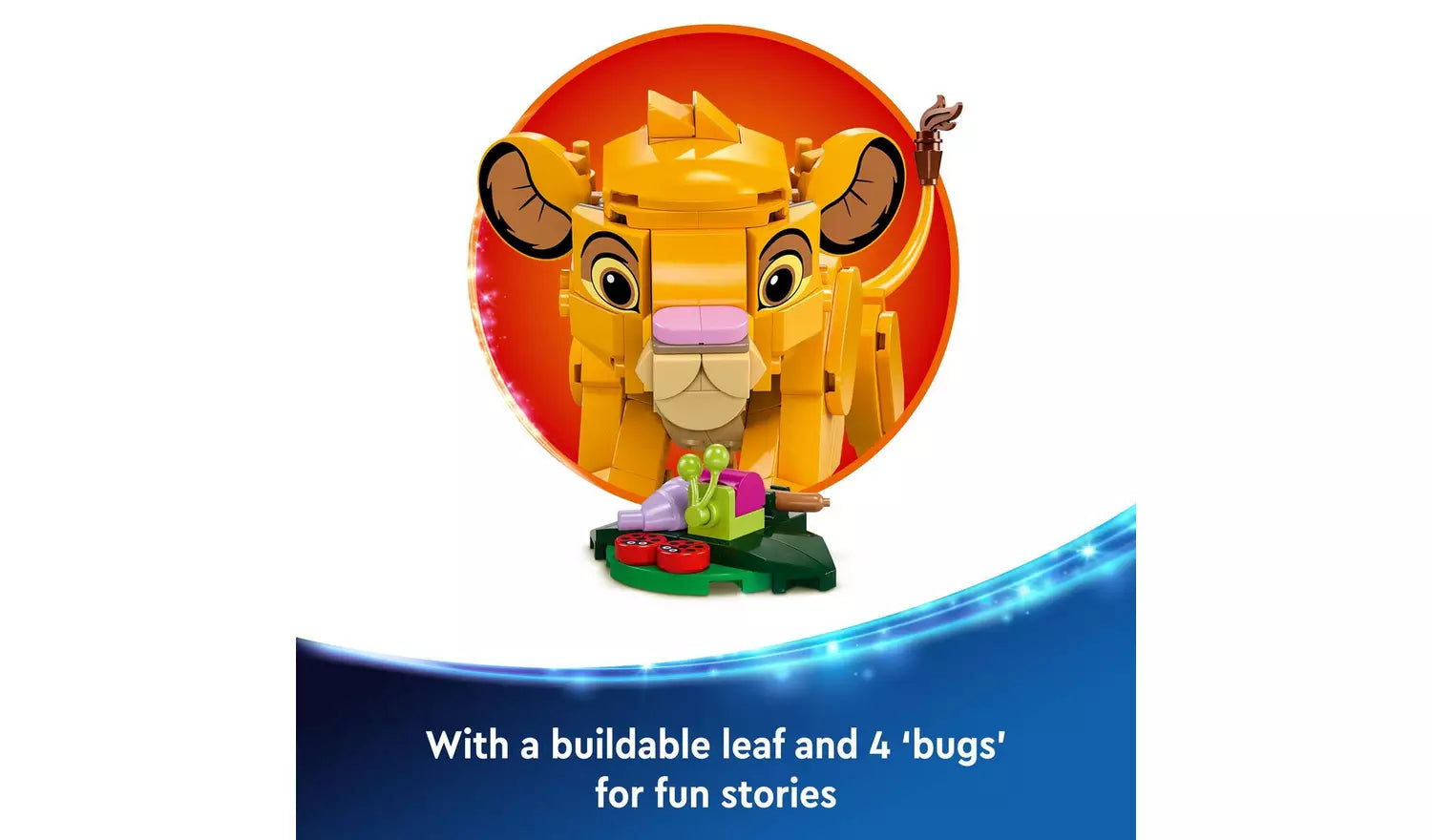 LEGO Disney Simba the Lion King Cub Building Toy | Ages 6+ | Model 43243 LEGO