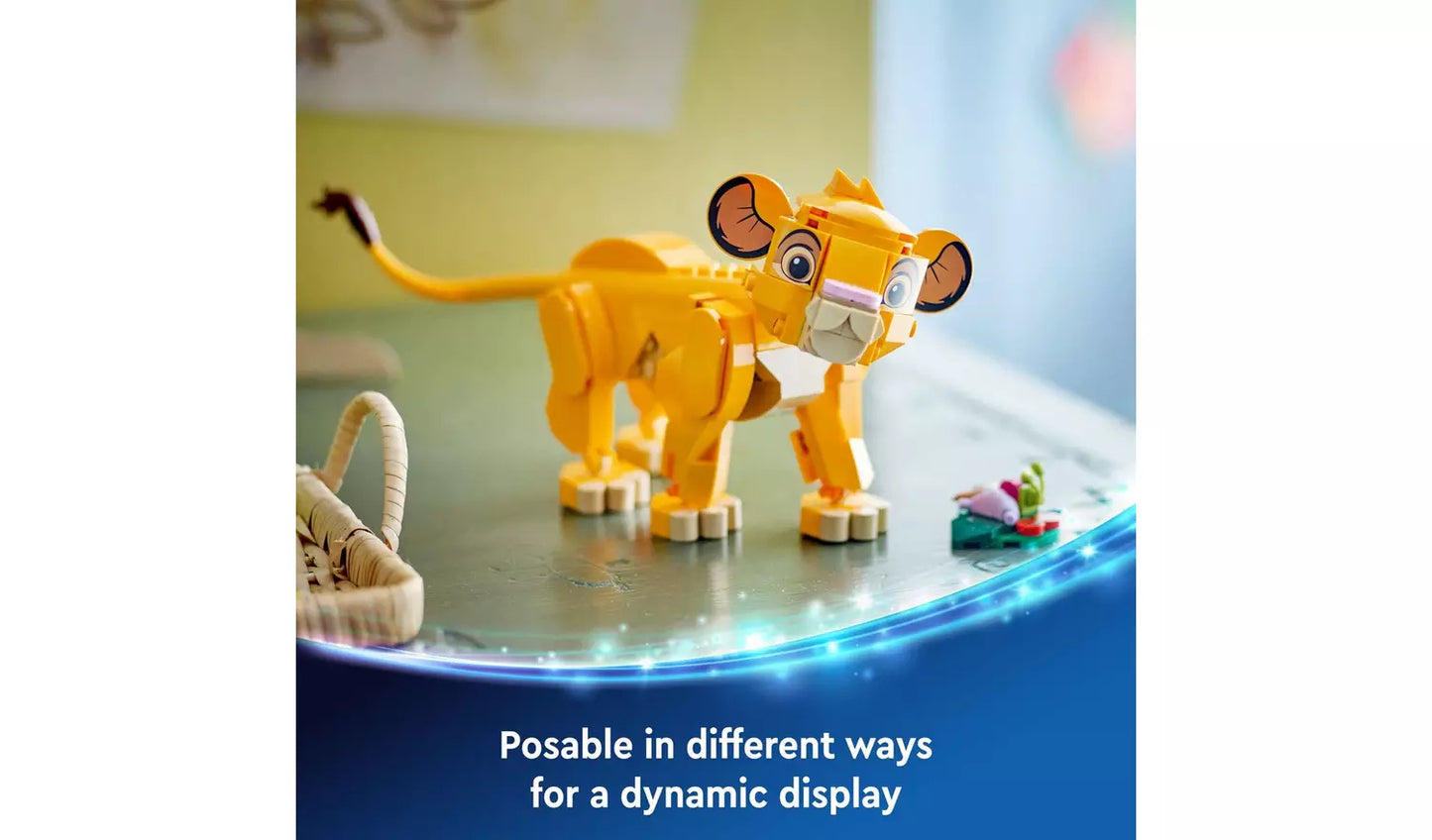 LEGO Disney Simba the Lion King Cub Building Toy | Ages 6+ | Model 43243 LEGO