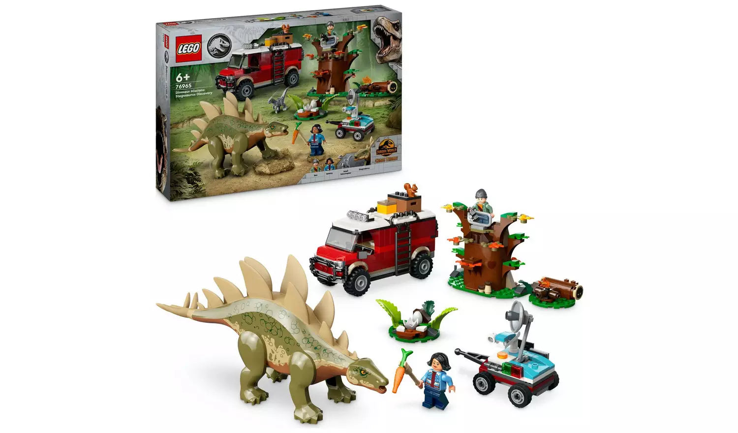 LEGO Jurassic World Missions: Stegosaurus Discovery | Ages 6+ | Model 76965 | New LEGO