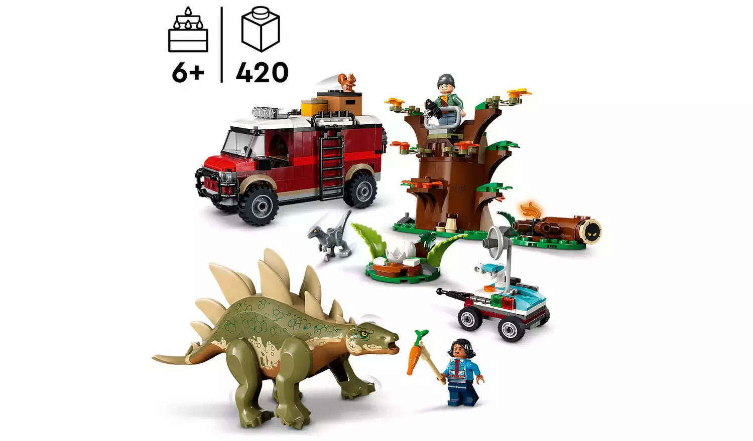 LEGO Jurassic World Missions: Stegosaurus Discovery | Ages 6+ | Model 76965 | New LEGO