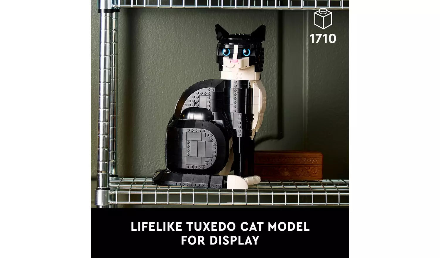 LEGO Ideas Tuxedo Cat Model Kit for Adults to Build | Ages 18+ | Model 21349 | NEW LEGO