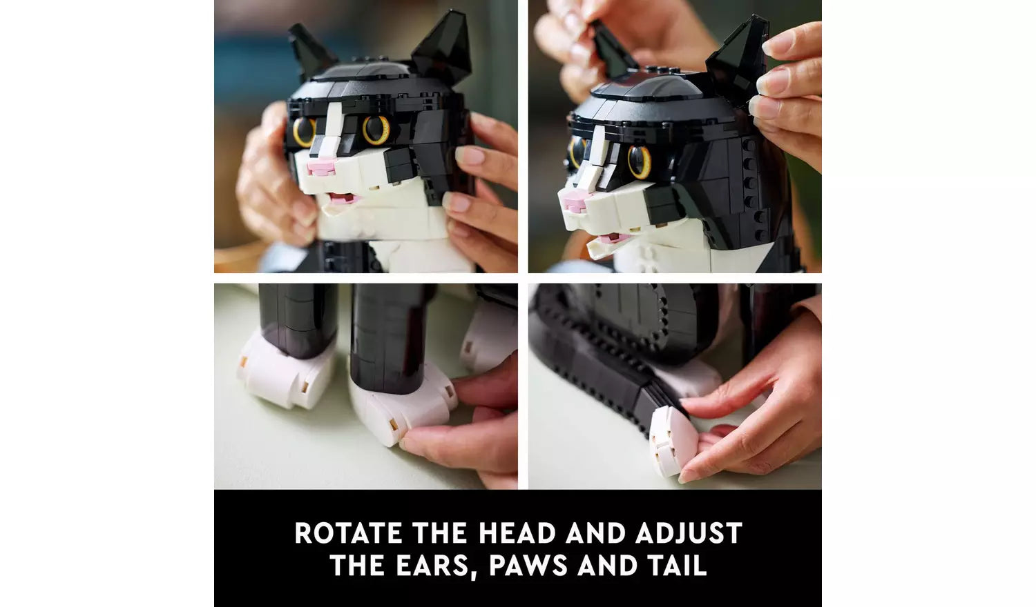 LEGO Ideas Tuxedo Cat Model Kit for Adults to Build | Ages 18+ | Model 21349 | NEW LEGO