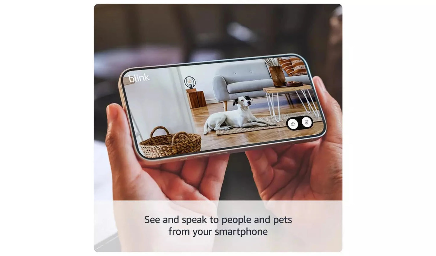 Blink Mini 2 Smart Security Camera + Weather-Resistant Adapter Blink