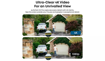 eufyCam S3 Pro 4K Security Camera Set – 2 Cameras + HomeBase 3 eufy