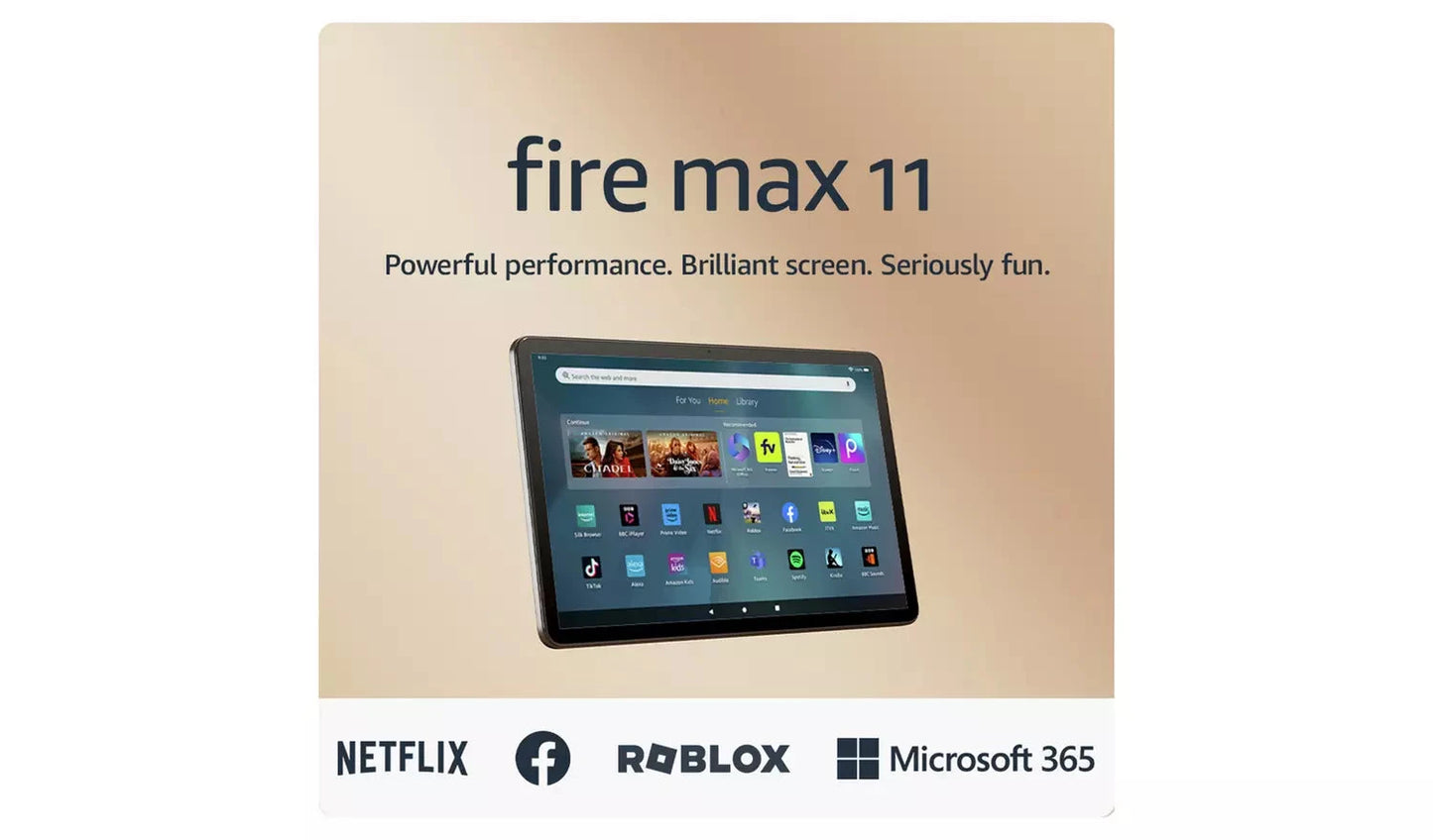 Amazon Fire Max 11 – 11" Tablet, 64GB, Wi-Fi, Grey (New) - Funkifone