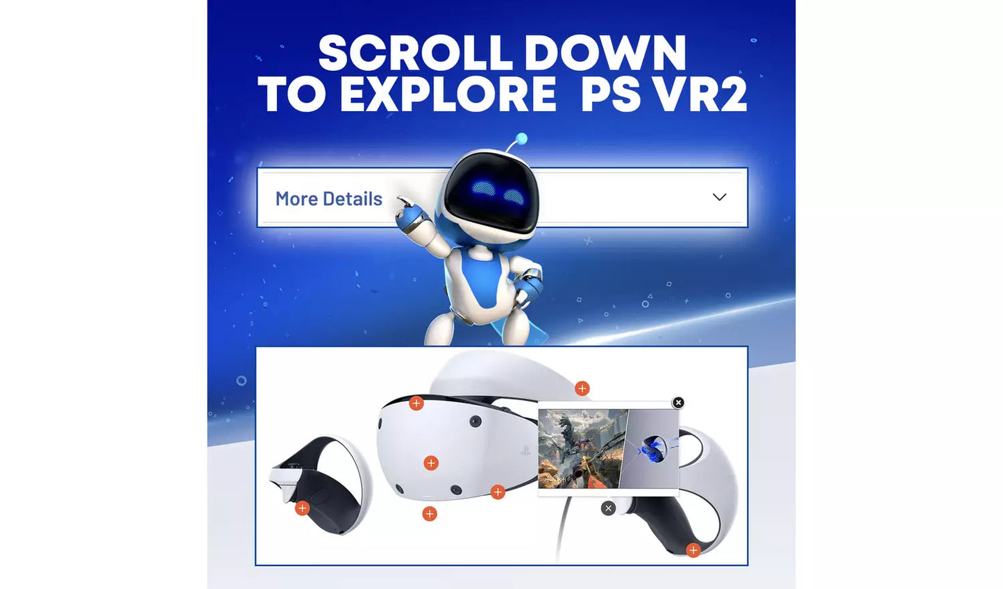 Playstation VR2 Headset, White – (New) Sony