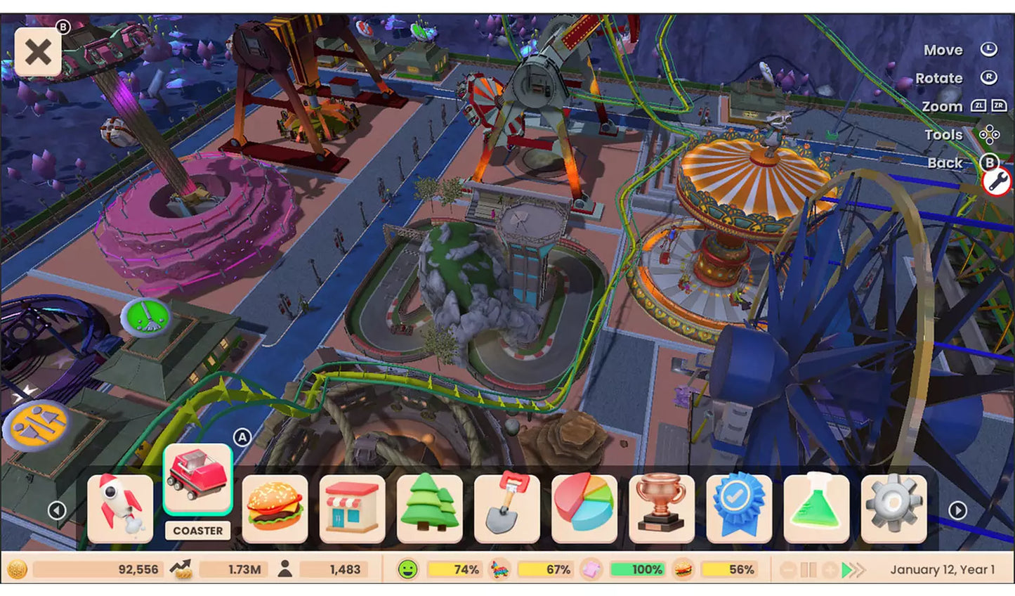 RollerCoaster Tycoon Adventures Deluxe – Nintendo Switch Game | Physical Game Card | 3+ (New) Nintendo