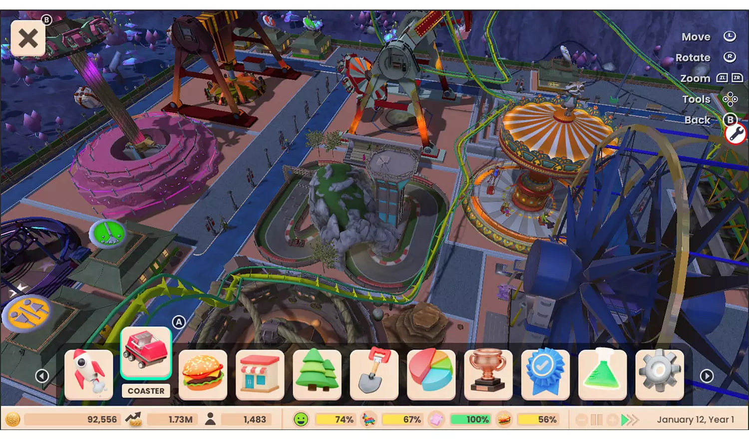 RollerCoaster Tycoon Adventures Deluxe – Nintendo Switch Game | Physical Game Card | 3+ (New) Nintendo