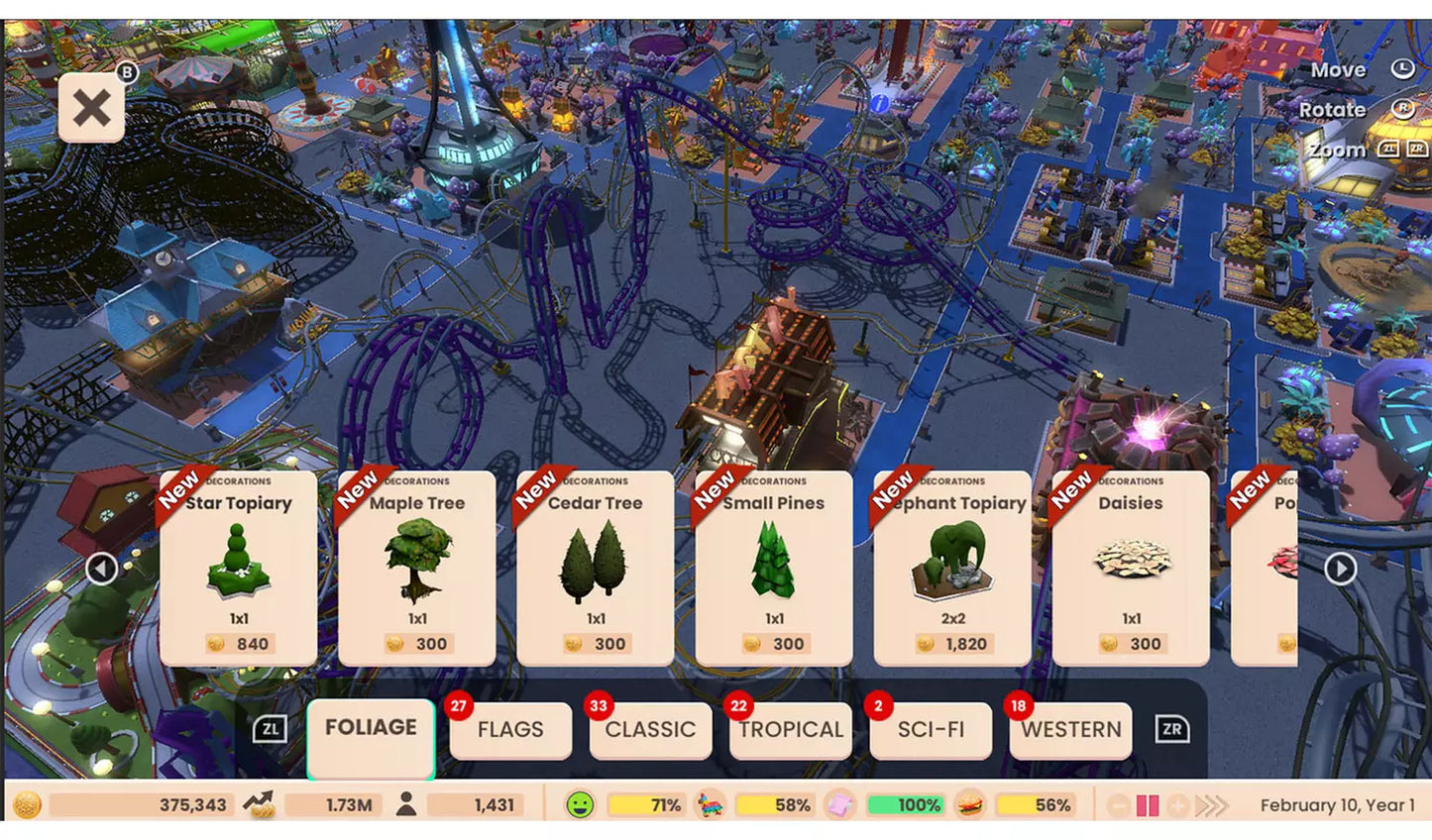 RollerCoaster Tycoon Adventures Deluxe – Nintendo Switch Game | Physical Game Card | 3+ (New) Nintendo