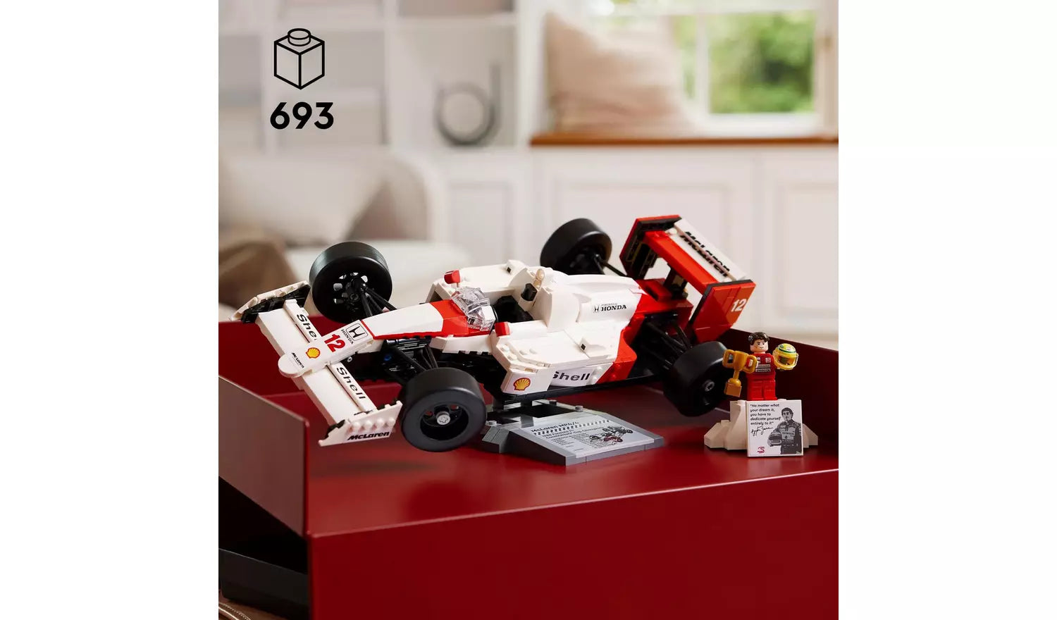 LEGO Icons McLaren MP4/4 & Ayrton Senna Set for Adults | Ages 18+ | Model 10330 | NEW LEGO