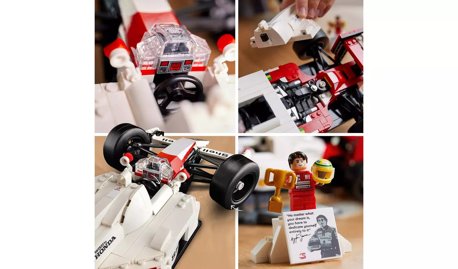 LEGO Icons McLaren MP4/4 & Ayrton Senna Set for Adults | Ages 18+ | Model 10330 | NEW LEGO