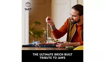 LEGO Ideas Jaws Set for Adults with Model Shark & Boat 21350 | Ages 18+ | New LEGO