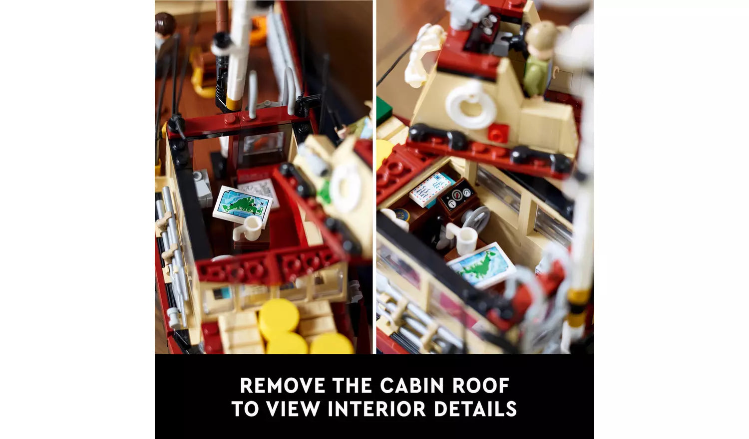 LEGO Ideas Jaws Set for Adults with Model Shark & Boat 21350 | Ages 18+ | New LEGO