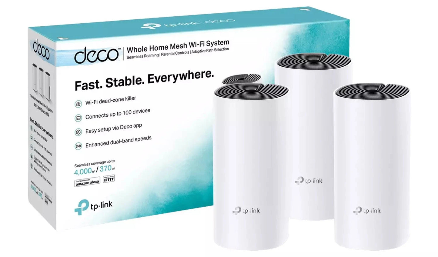 TP-Link Deco M4 AC1200 Whole Home Mesh Wi-Fi System (3-Pack) TP Link