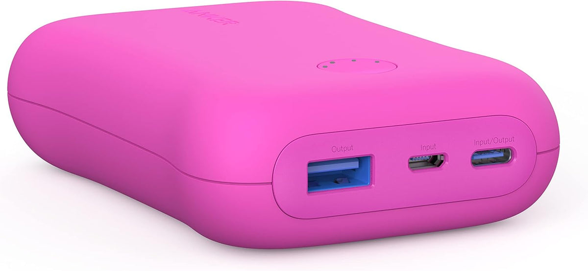 Anker Pink 10,000mAh Power Bank for Kids & Adults – Portable Battery Charger (New)