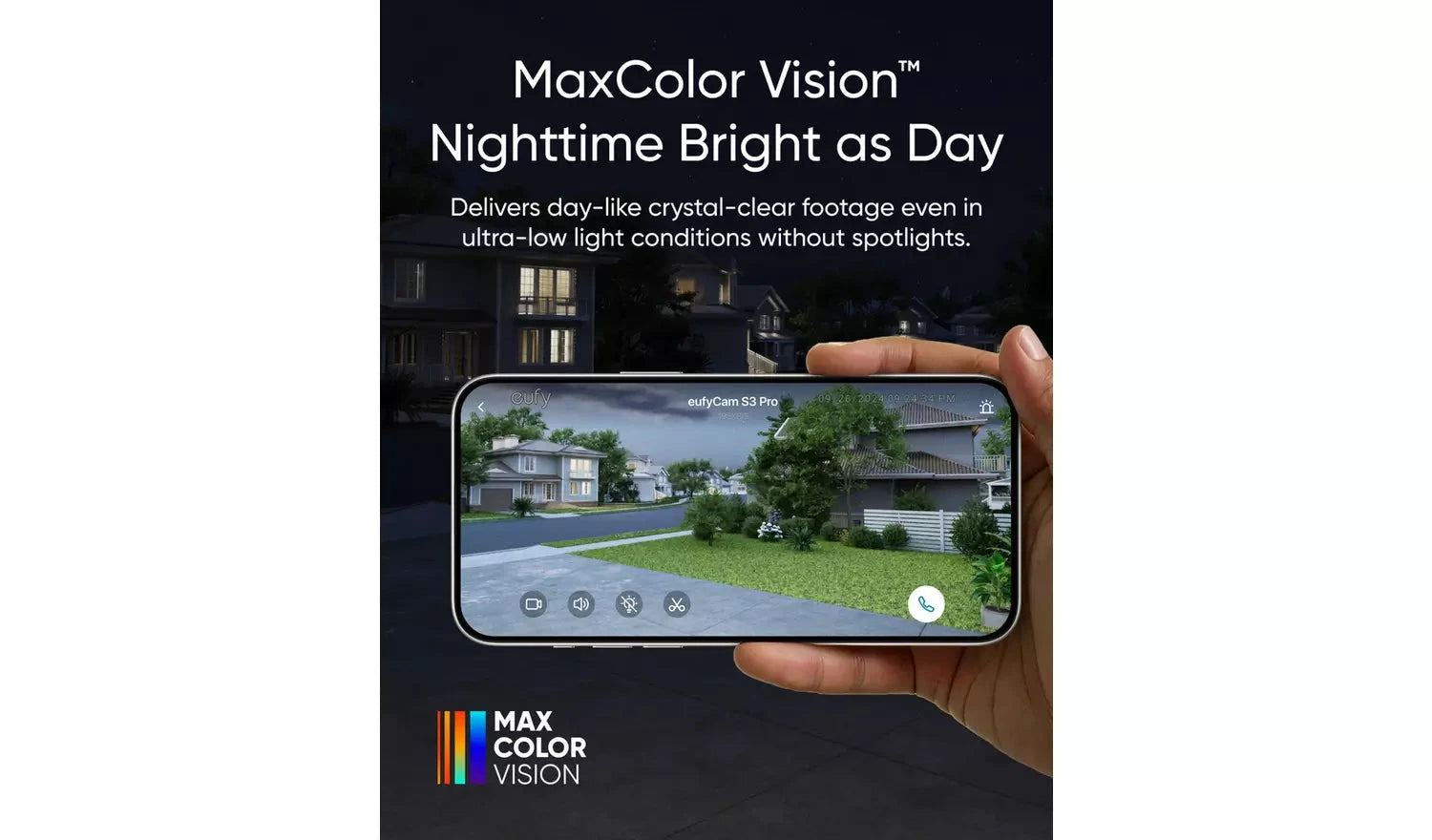 eufyCam S3 Pro 4K UHD Solar-Powered Outdoor Camera eufy