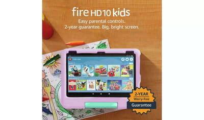 Amazon Fire HD 10 Kids (2023 Release) – 10.1" Tablet, 32GB, Green – Designed for Ages 3–7, (New) Amazon