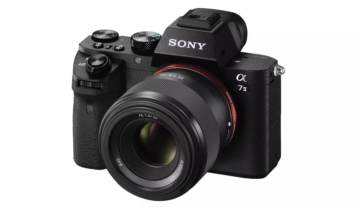 Sony FE 50mm f/1.8 Prime Lens (SEL50F18F) – E-Mount Portrait Lens (New) Sony