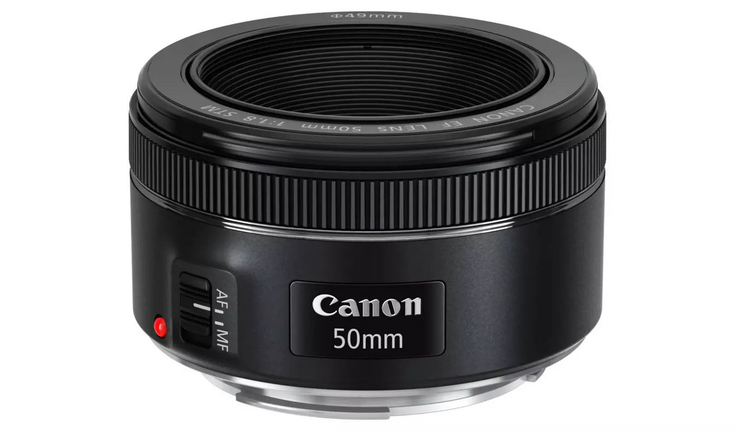 Canon EF 50mm f/1.8 STM Lens – Prime Lens for Portraits & Low Light (New) Canon
