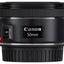 Canon EF 50mm f/1.8 STM Lens – Prime Lens for Portraits & Low Light (New) Canon