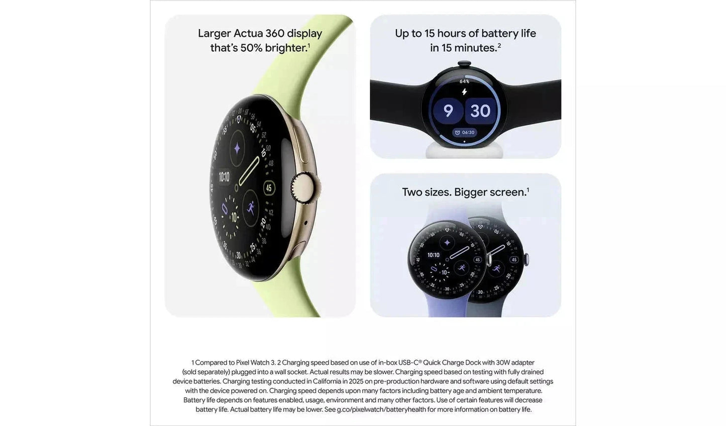 Google Pixel Watch 4 – 41mm Wi-Fi Smartwatch, Porcelain (New) Google