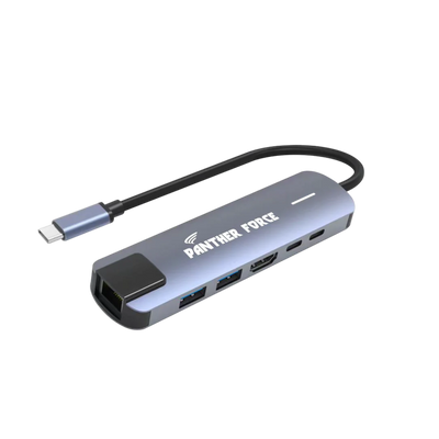 PF133- Panther Force 6-in-1 Hub Multifunctional Adapter