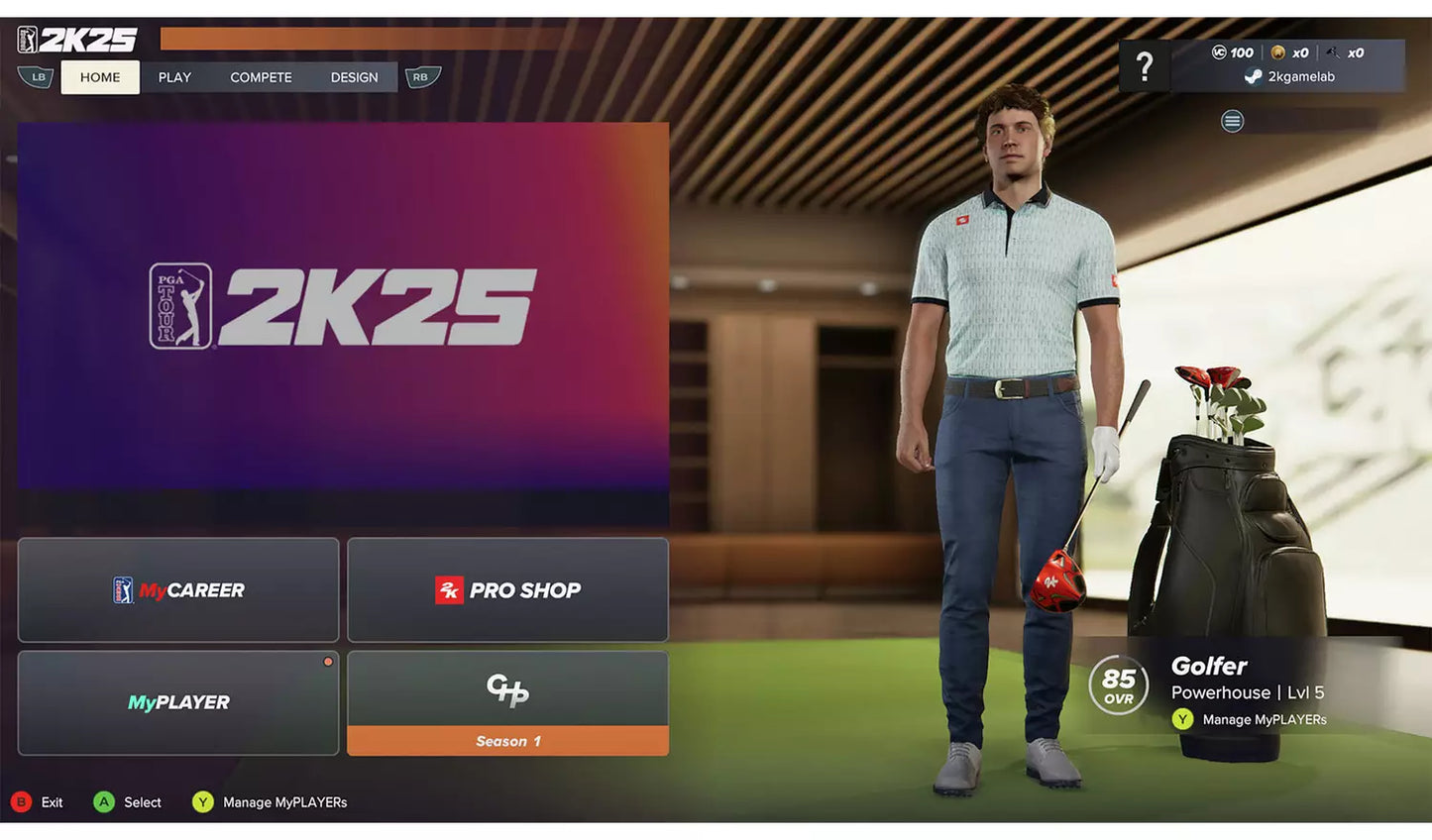 PGA TOUR 2K25 – PS5 | Physical Disc | 3+ | Latest Golf Simulator (New) PS5