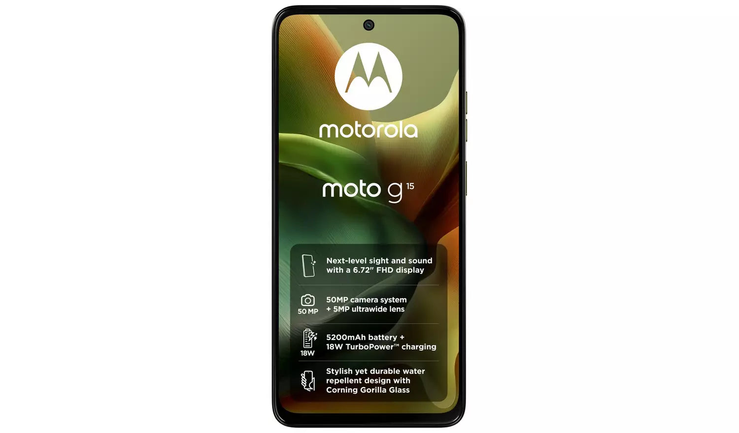 Motorola Moto G15 128GB - Unlocked - Green (New) Motorola