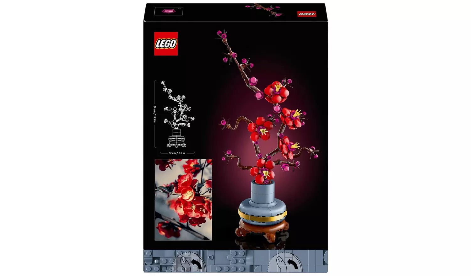 LEGO Icons Plum Blossom Flower Building Set for Adults | Ages 18+ | Model 10369 | NEW LEGO