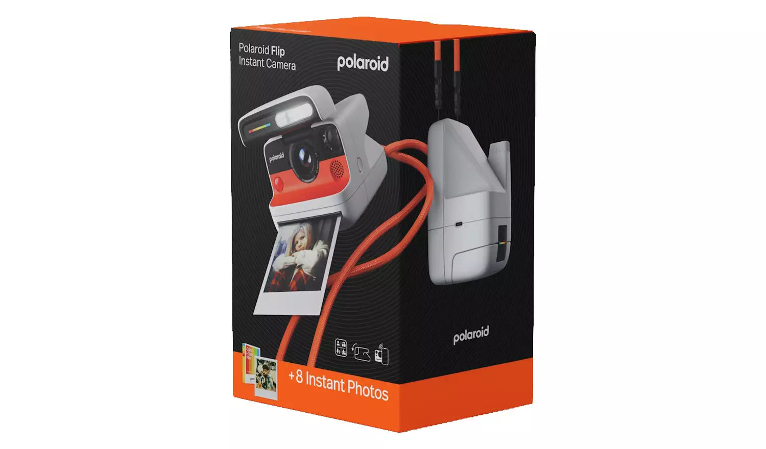 Polaroid Flip Instant Camera with Film – White (New) Polaroid