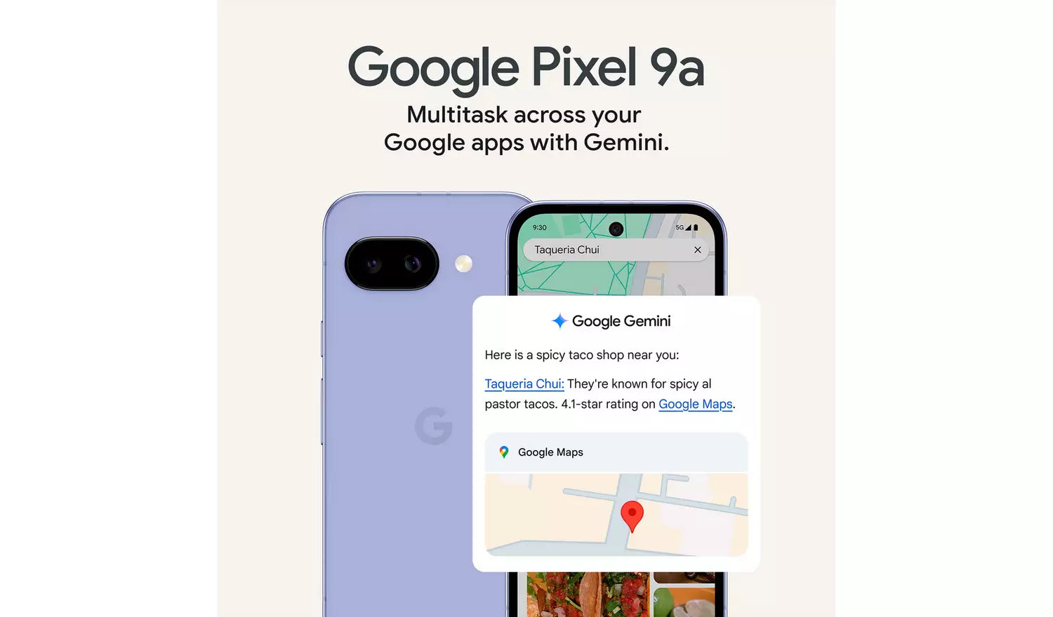 Google Pixel 9a 5G 256GB AI Mobile Phone Iris (New) Google