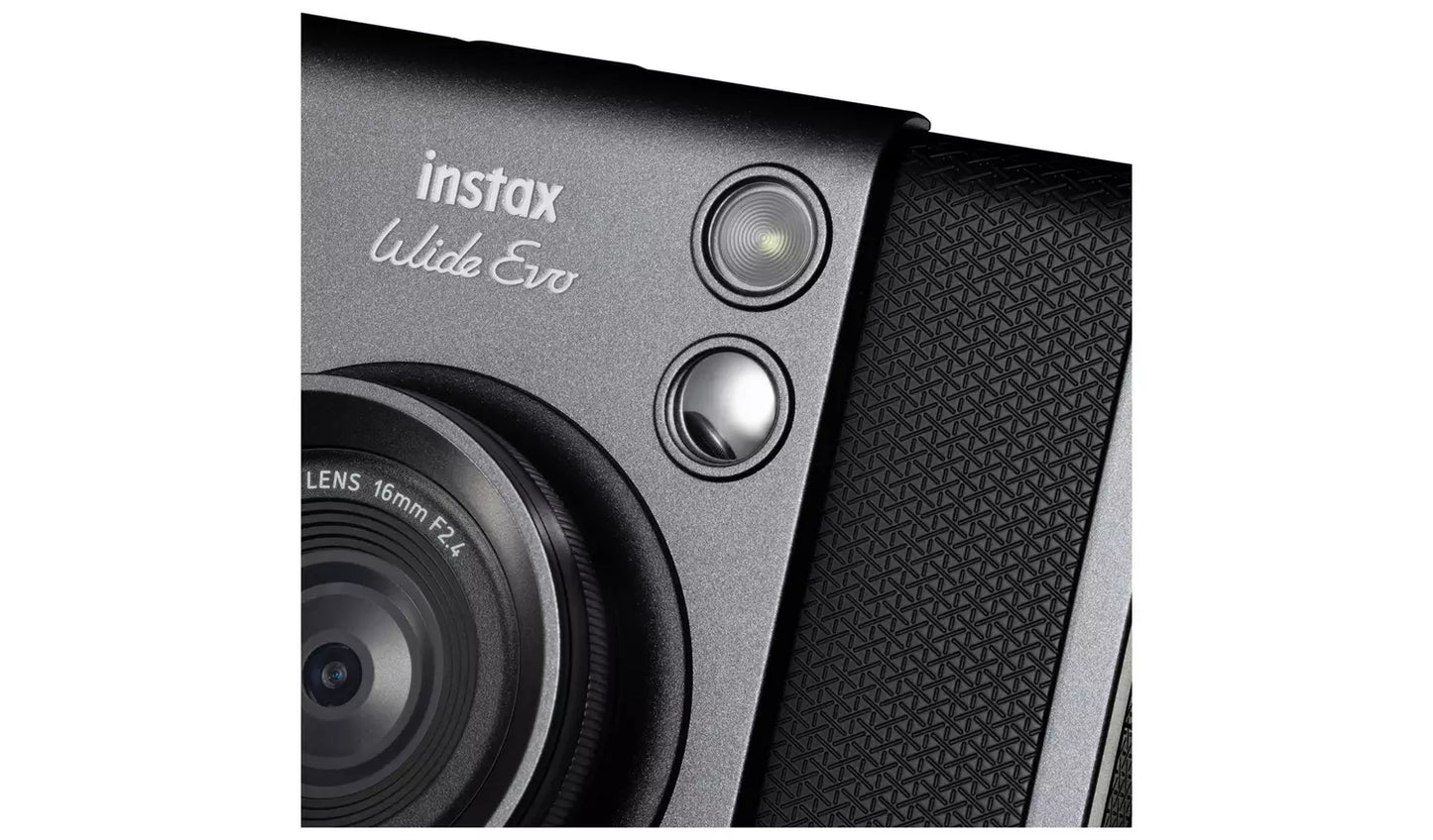 Fujifilm instax WIDE Evo Hybrid Instant Camera – Black (New) Fujifilm