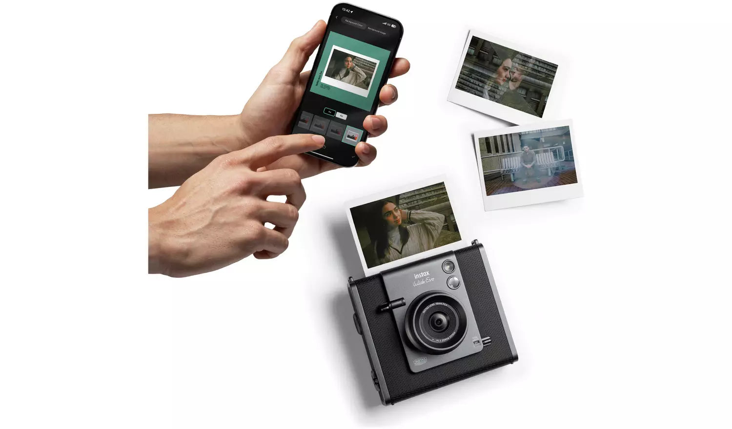Fujifilm instax WIDE Evo Hybrid Instant Camera – Black (New) Fujifilm