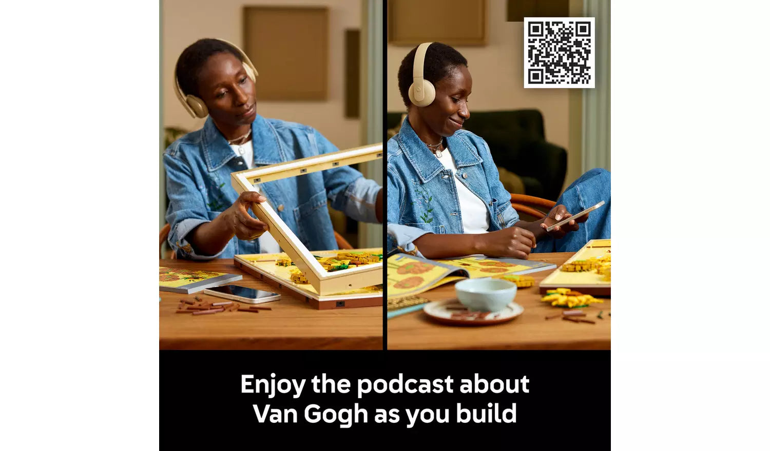 LEGO ART Vincent van Gogh – Sunflowers Wall Art Building Set | Ages 18+ | Model 31215 | NEW LEGO