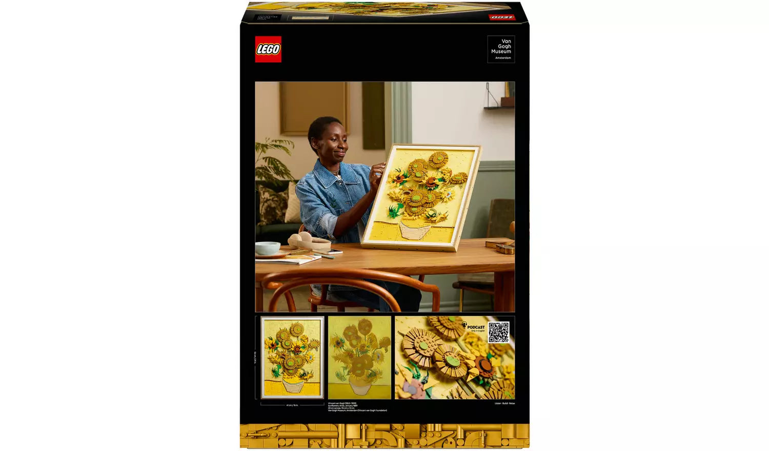 LEGO ART Vincent van Gogh – Sunflowers Wall Art Building Set | Ages 18+ | Model 31215 | NEW LEGO