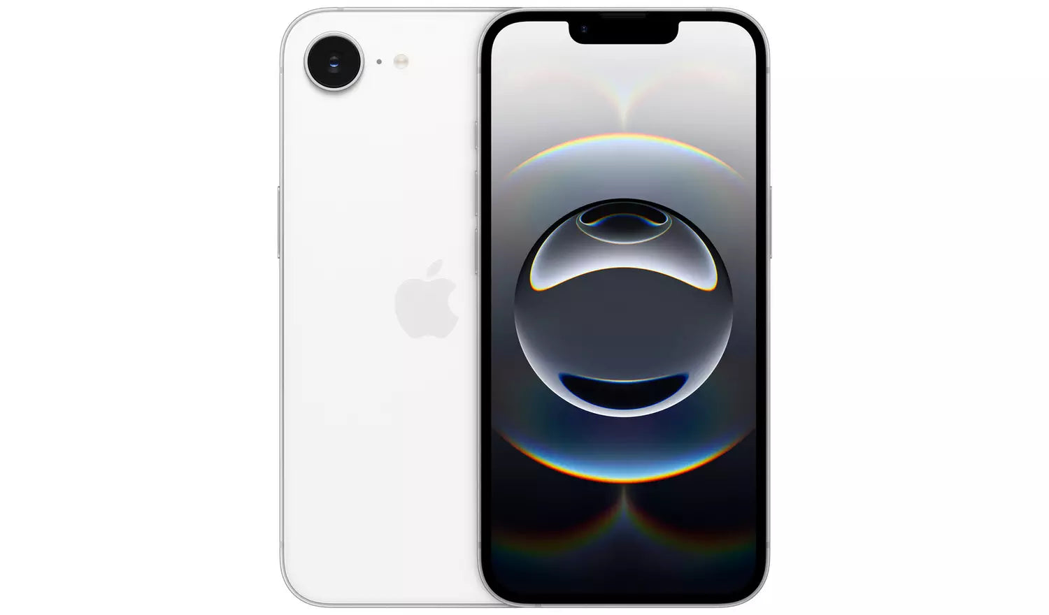 Apple iPhone 16e 5G 128GB AI Mobile Phone – White (Excellent Refurbished) - Funkifone