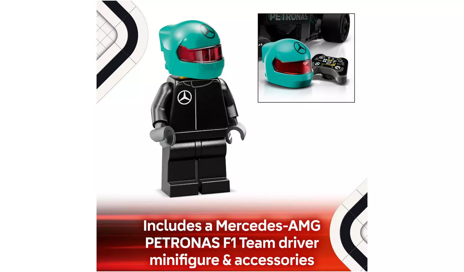 LEGO Speed Champions Mercedes-AMG PETRONAS F1 W15 Race Car Toy | Ages 10+ | Model 77244 | New LEGO