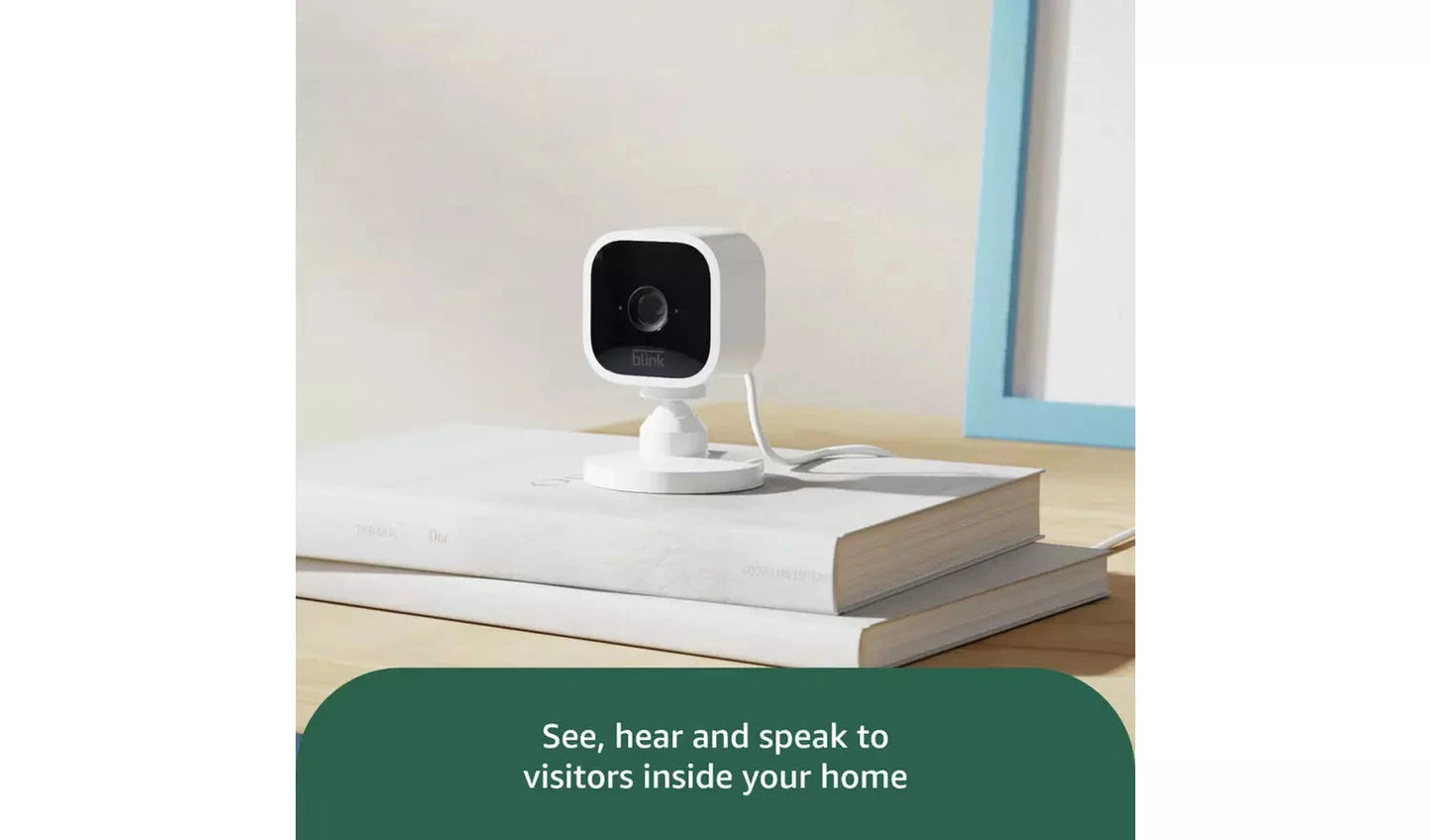 Blink Mini Indoor Plug-In Security Camera – White (2-Pack) Blink