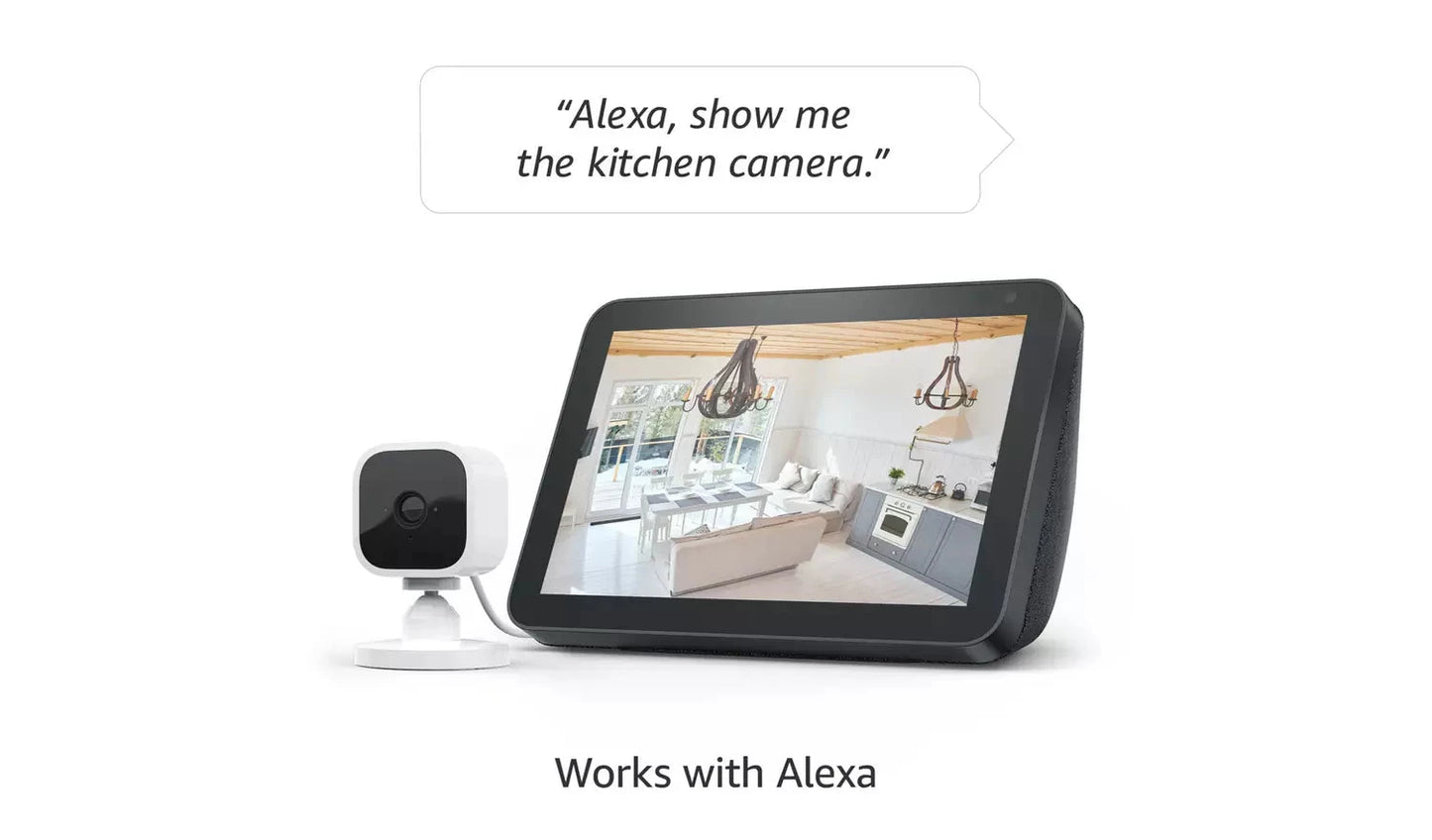 Blink Mini Indoor Plug-In Security Camera – White (2-Pack) Blink