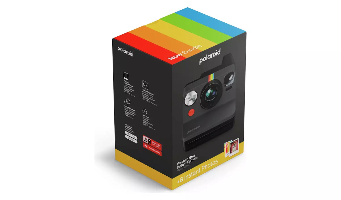 Polaroid Now Gen 3 Instant Camera Bundle – Black (New) Polaroid