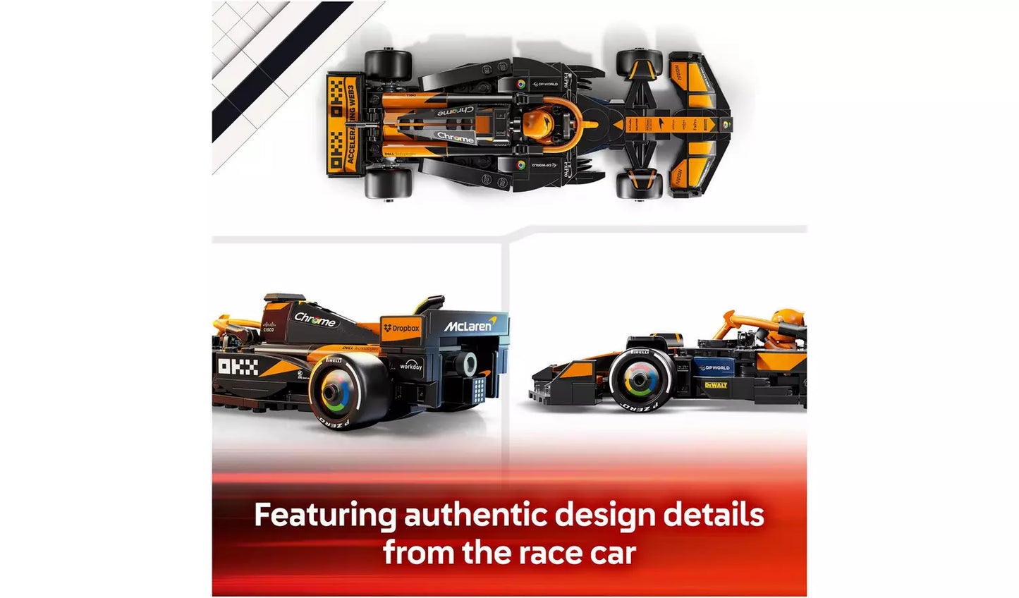 LEGO Speed Champions McLaren F1 Team MCL38 Race Car Toy Set | Ages 10+ | Model 77251 | New LEGO