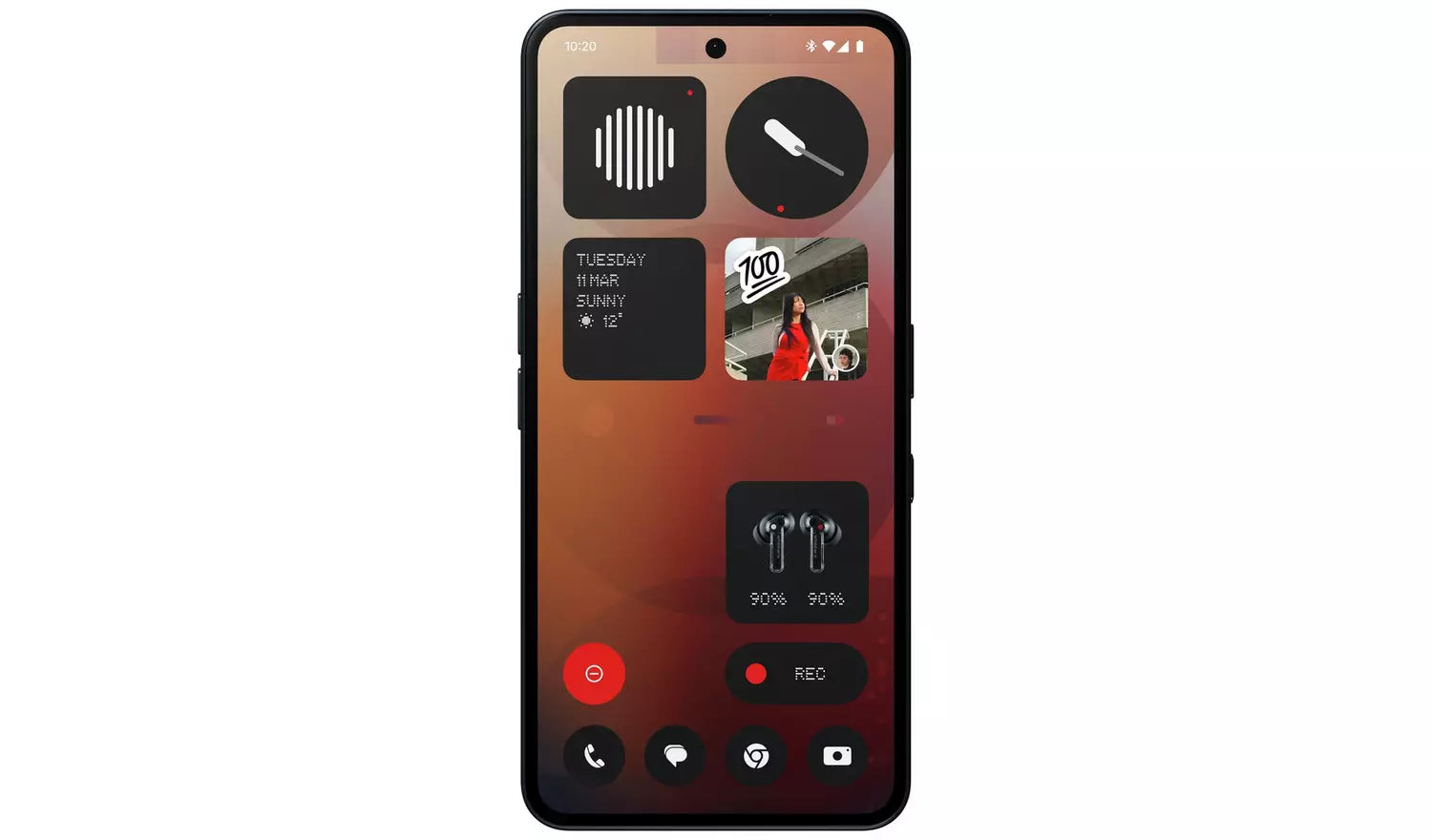 Nothing Phone (3a) 5G 128GB Black SIM Free Ai Mobile Phone (New) Nothing