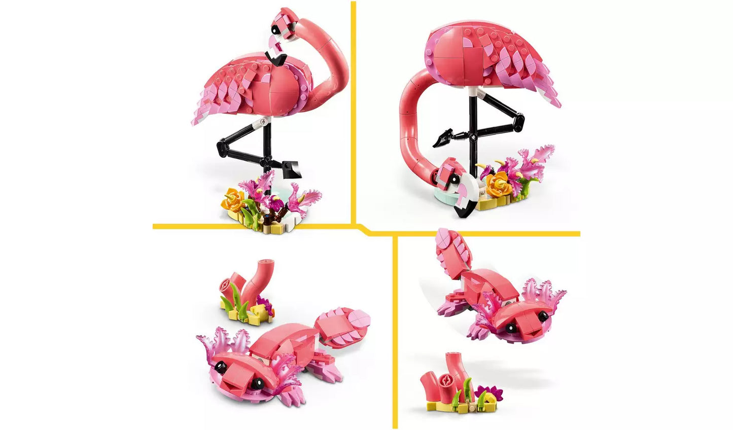 LEGO Creator 3in1 Wild Animals: Pink Flamingo Set | Ages 8+ | Model 31170 | New LEGO