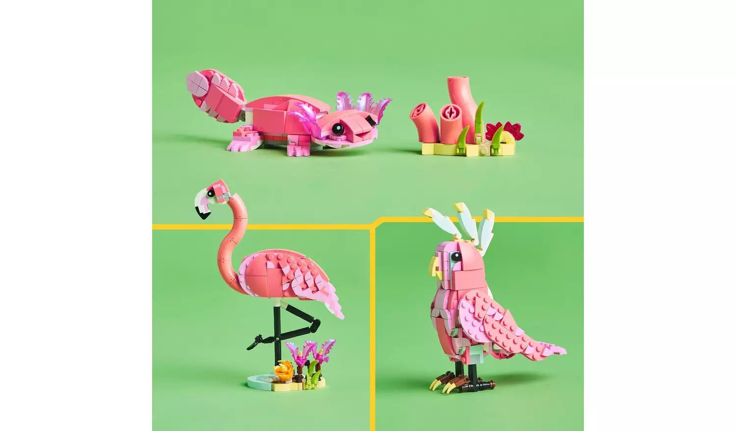 LEGO Creator 3in1 Wild Animals: Pink Flamingo Set | Ages 8+ | Model 31170 | New LEGO