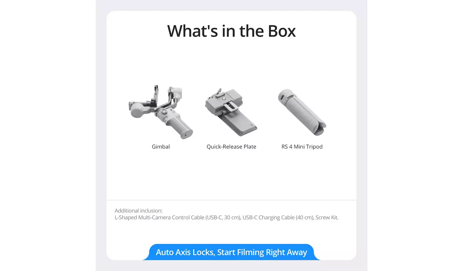 DJI RS 4 Mini Gimbal – Compact Lightweight 3-Axis Stabiliser for Creators (New) DJI