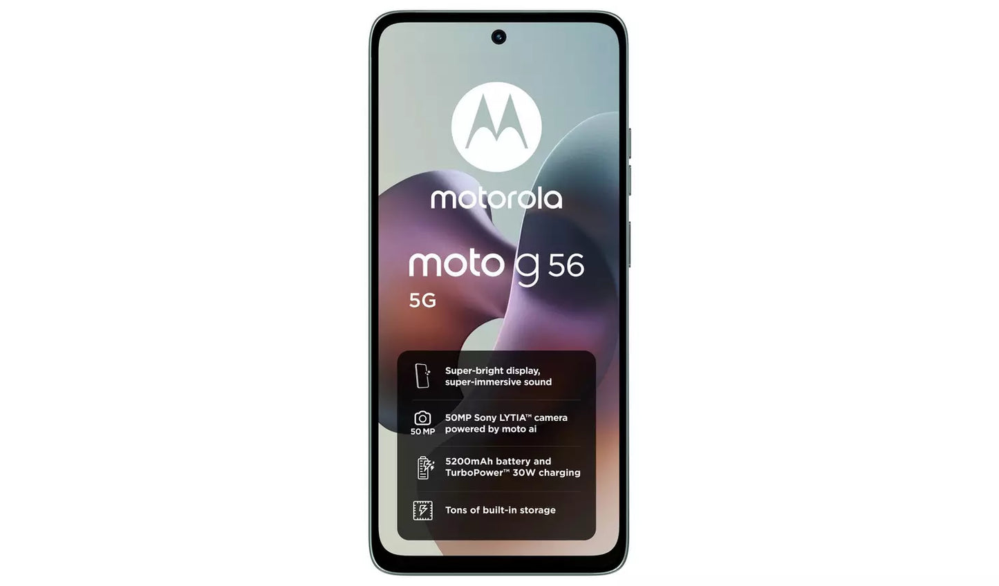 Motorola Moto G56 5G 256GB Mobile Phone – Grey Mist (New) Motorola