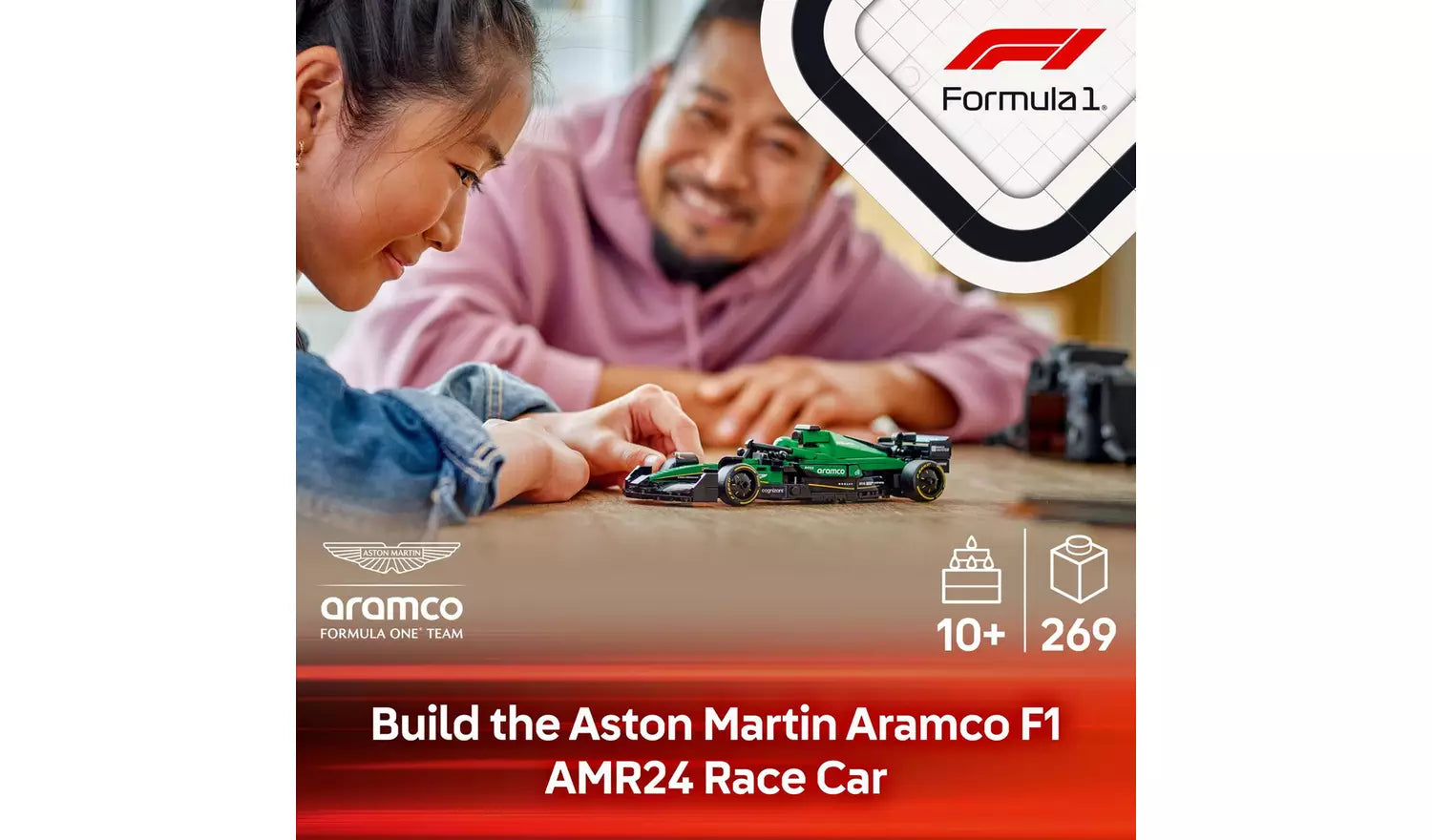 LEGO Speed Champions Aston Martin Aramco F1 AMR24 Toy Car | Ages 10+ | Model 77245 | New LEGO