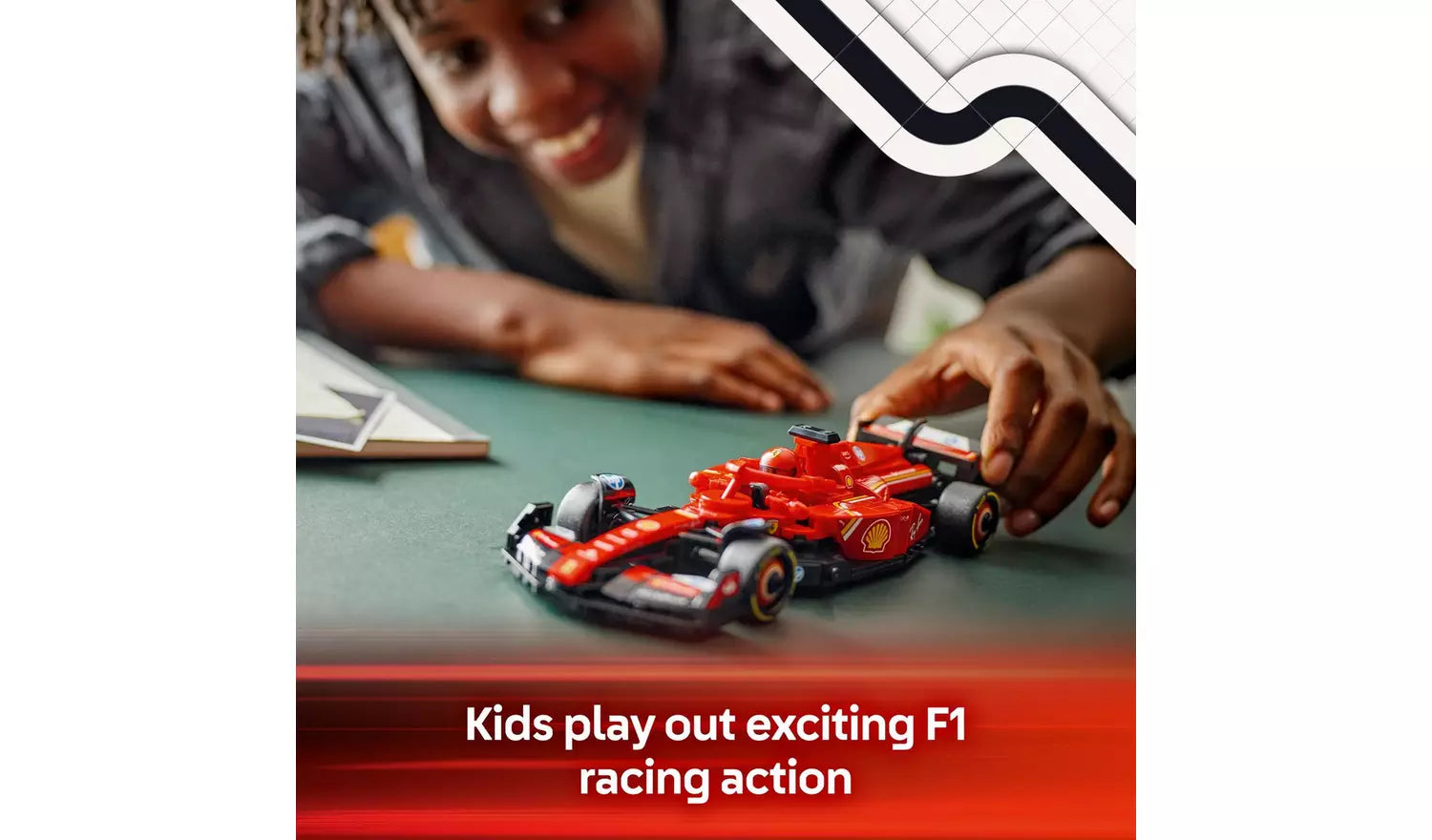 LEGO Speed Champions Ferrari SF-24 F1 Race Car Toy | Ages 10+ | Model 77242 | New LEGO