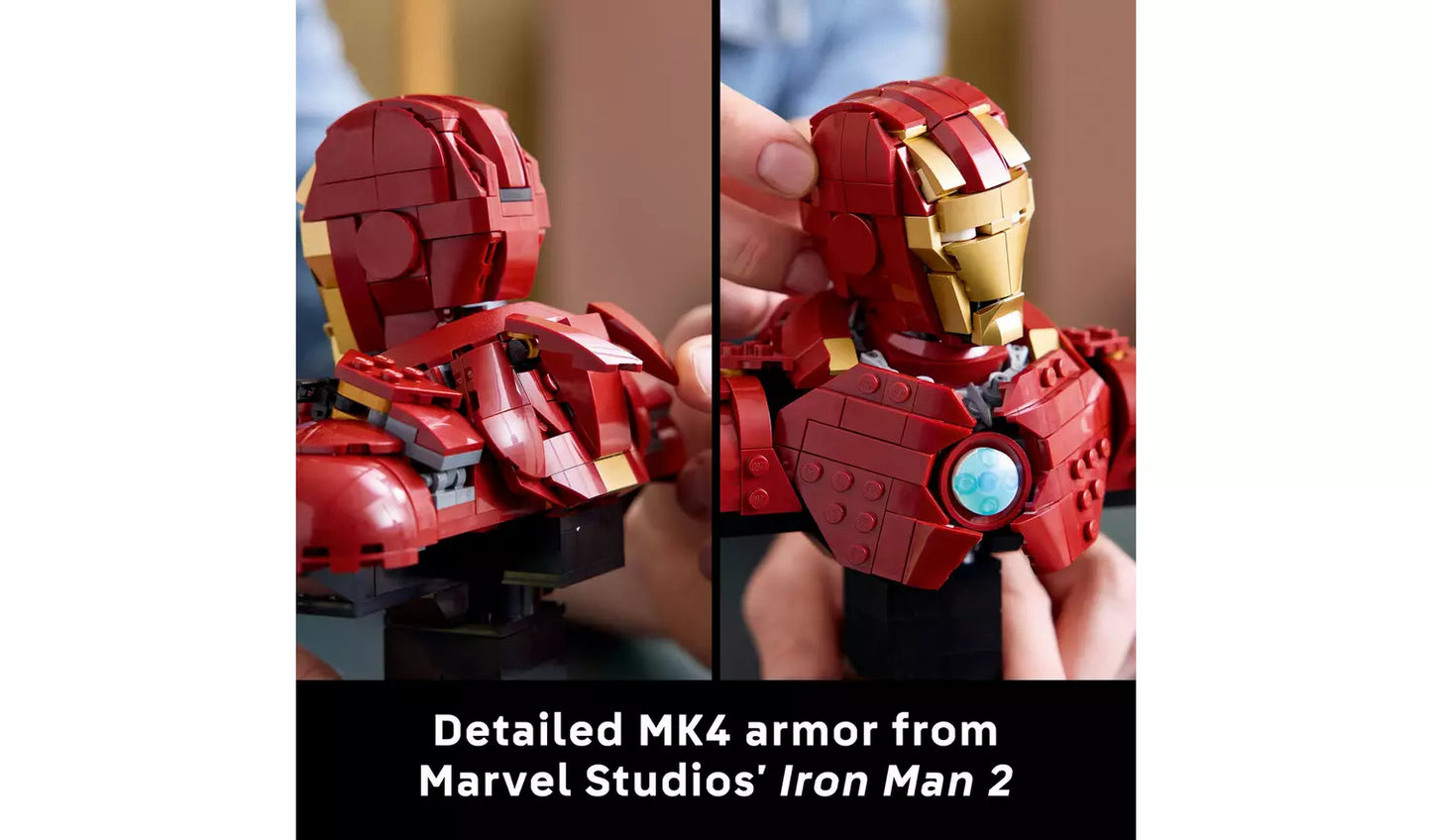 LEGO Marvel Iron Man MK4 Bust Building Set for Adults | Ages 18+ | Model 76327 | NEW LEGO